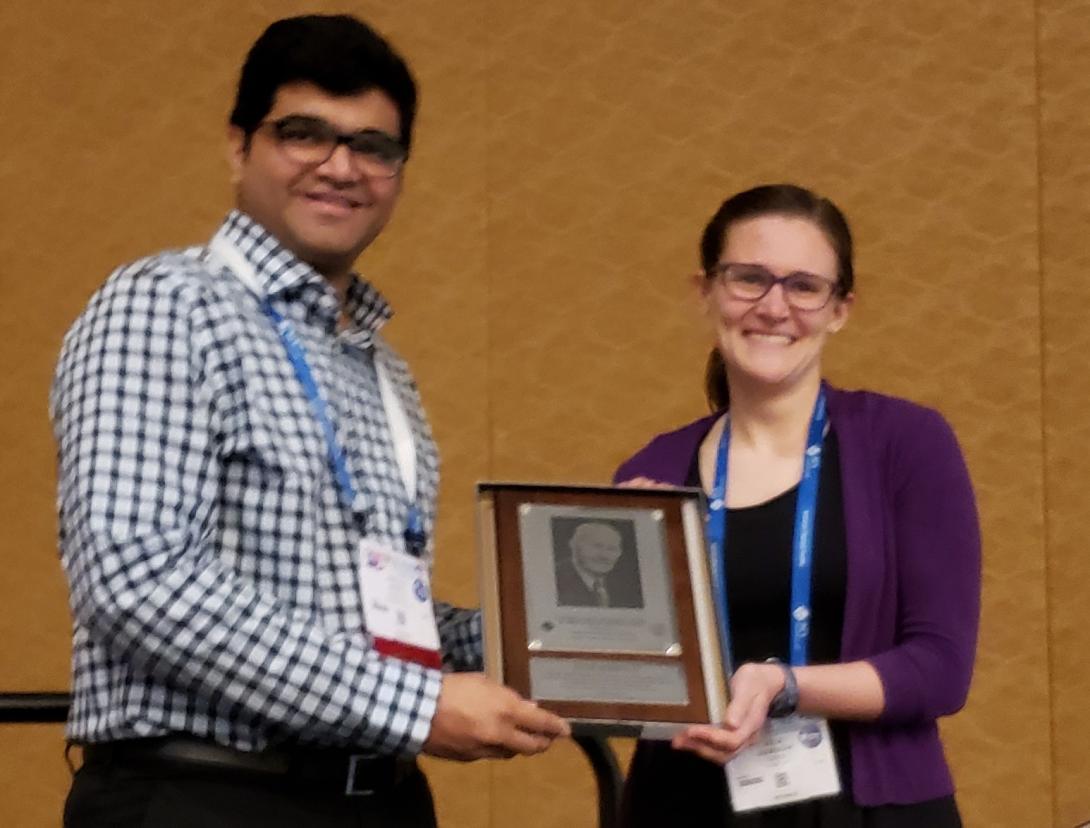 Julie won the Peterson award!