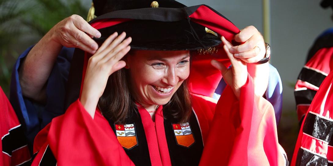 Sofie Karakov hooding ceremony!