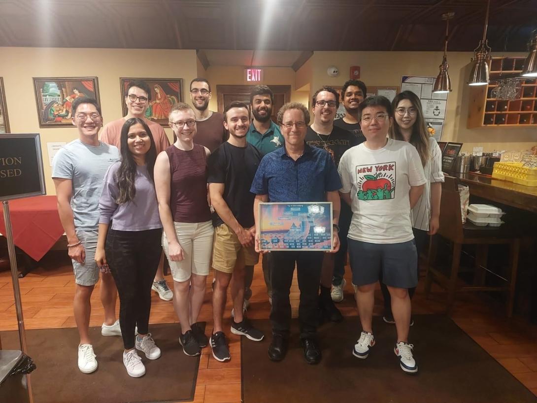 Scott and Kabir dinner